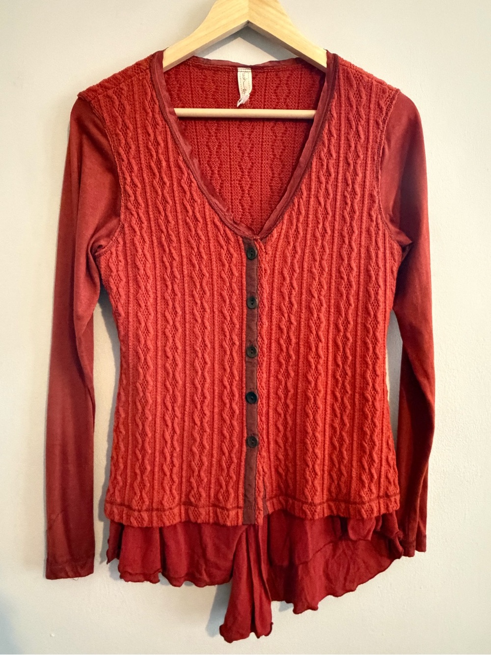 Neesh by  D.A.R button down henley top size medium